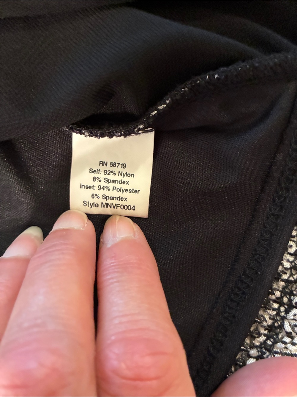 Notations Black and Cream Ribbed Floral Knit Top - Picture 11 of 12